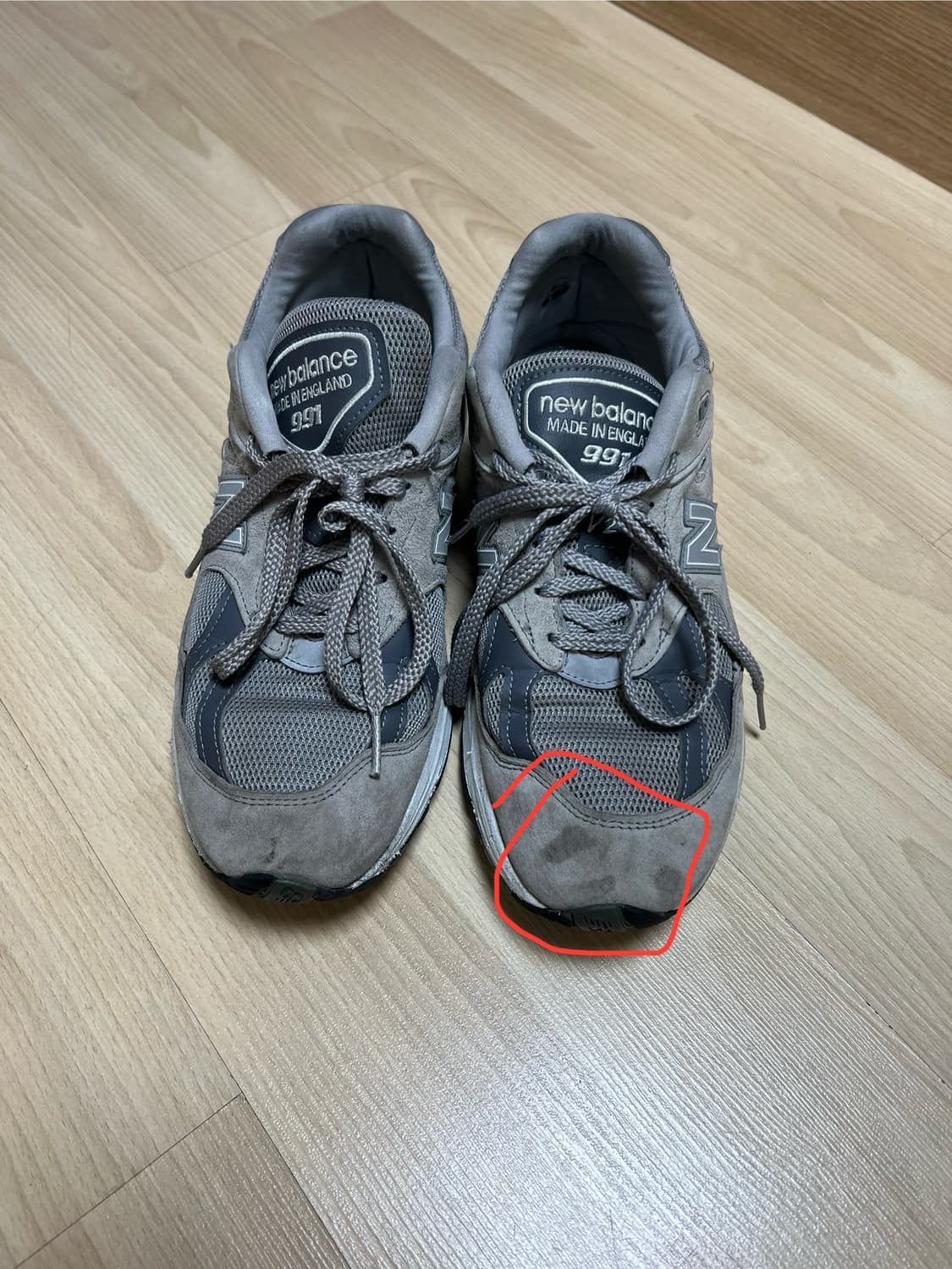 뉴발란스 991v2 메이드 인 UK 락 릿지 알로이 실버 상품이미지2