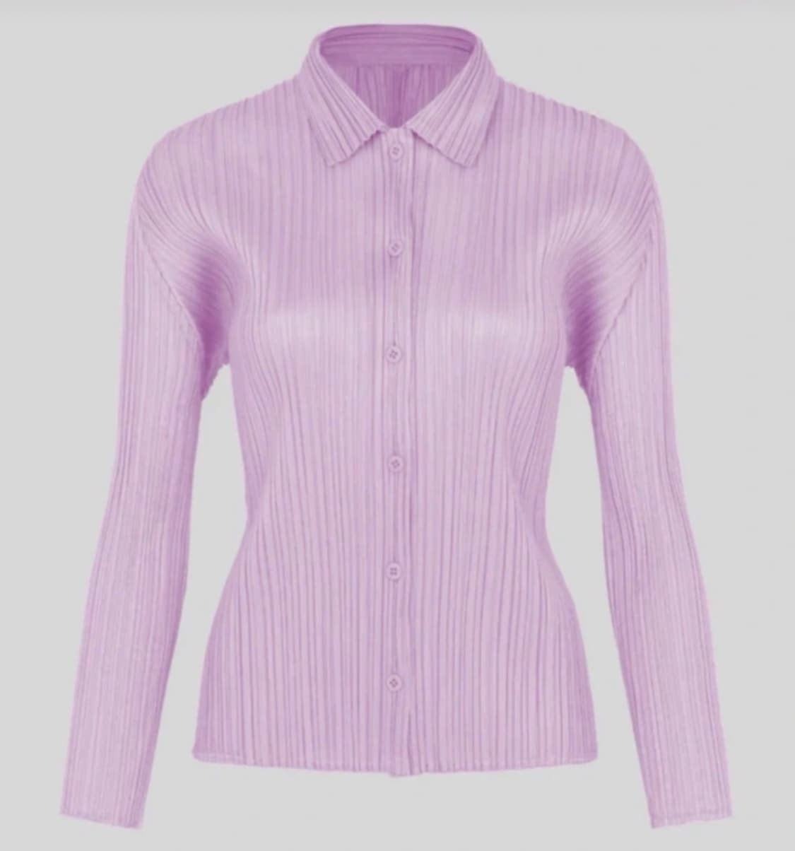 플리츠플리즈 셔츠탑 라이트핑크 3사이즈 새상품 상품이미지1