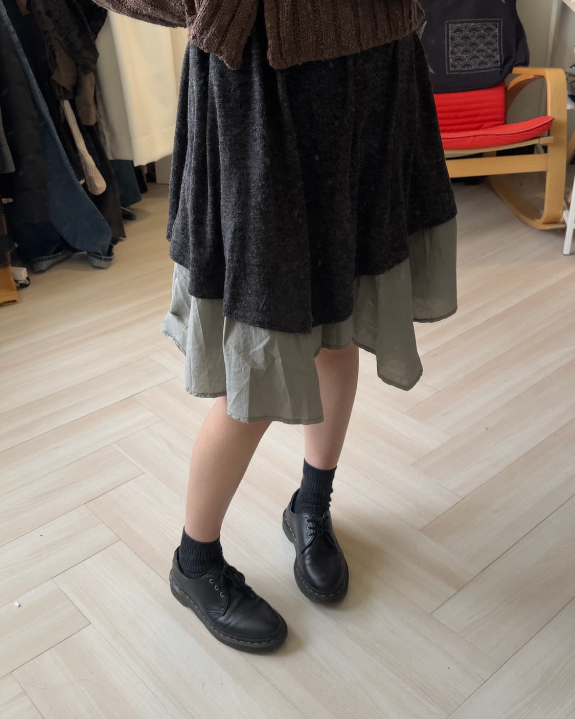 [AIRY] layered knit dress 상품이미지9