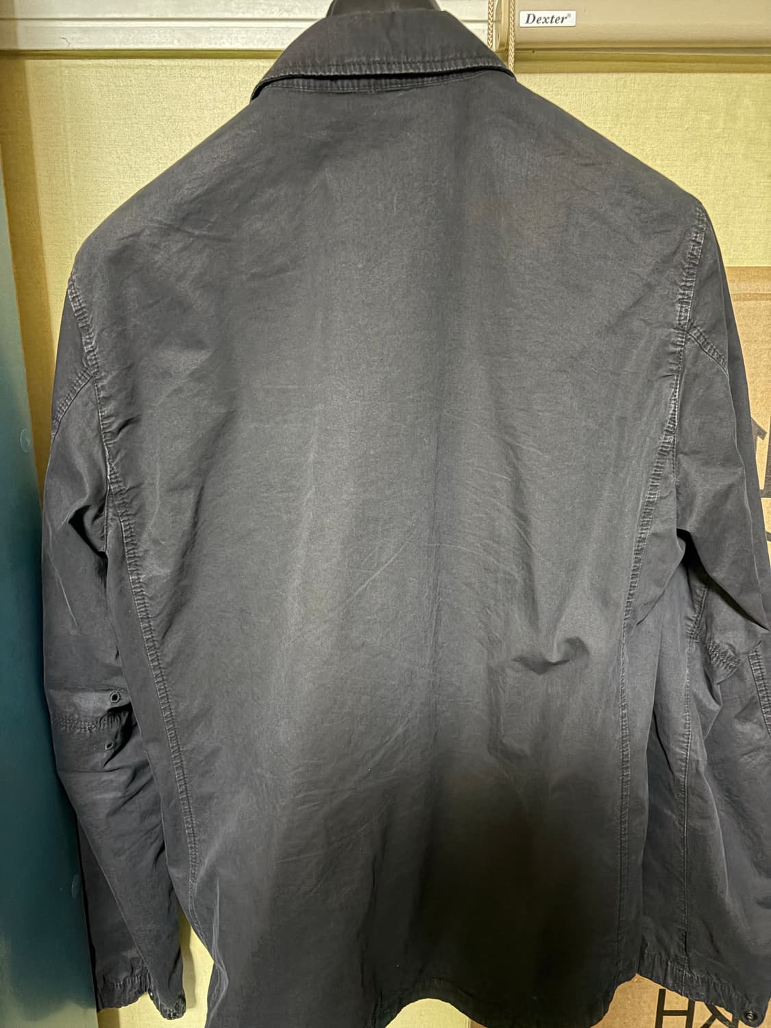 스톤아일랜드 21FW 올드이펙트 오버셔츠 블랙 L 급처 상품이미지3