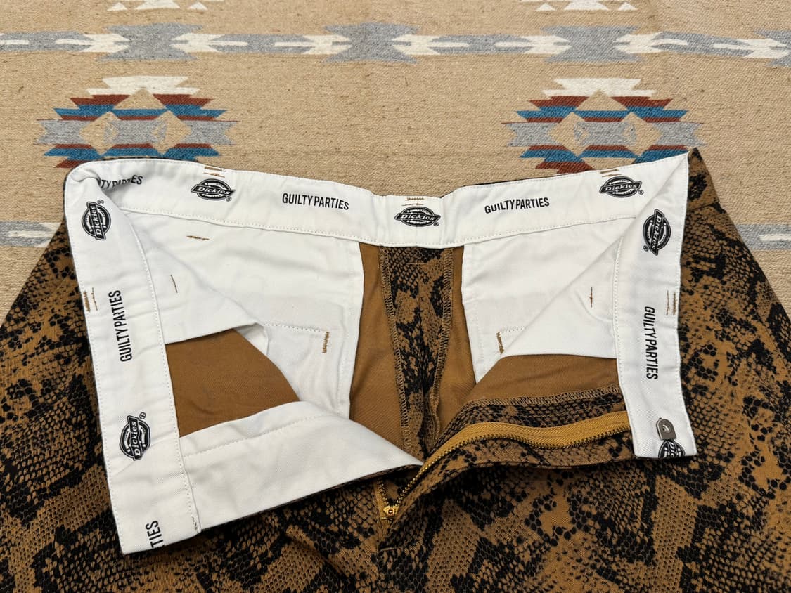 [M] 와코마리아 x 디키즈 플리티드 쇼츠 트라우저 파이톤 상품이미지2