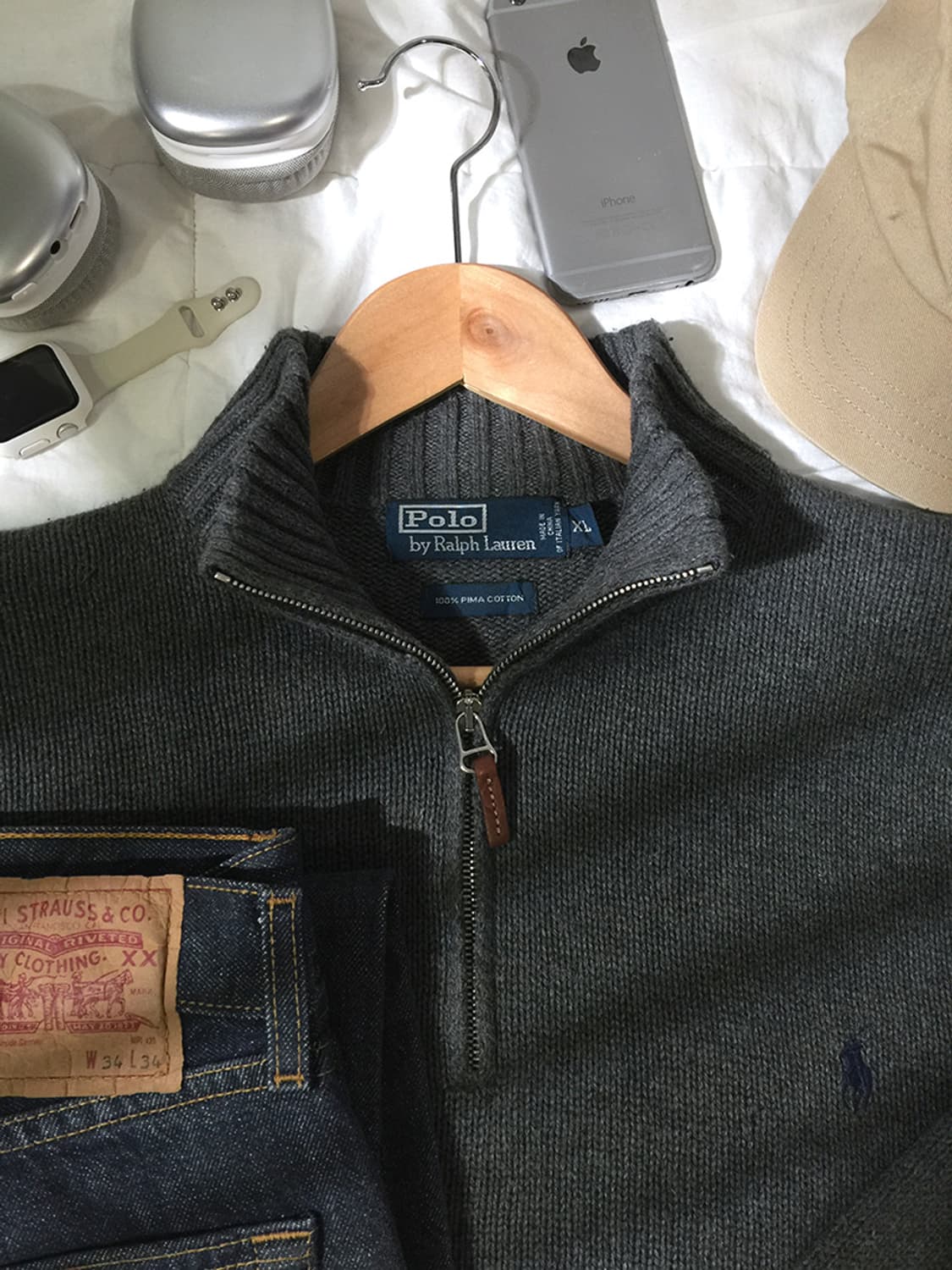 (MAN) 폴로랄프로렌 반집업 니트 스웨터 XL~XXL  상품이미지2