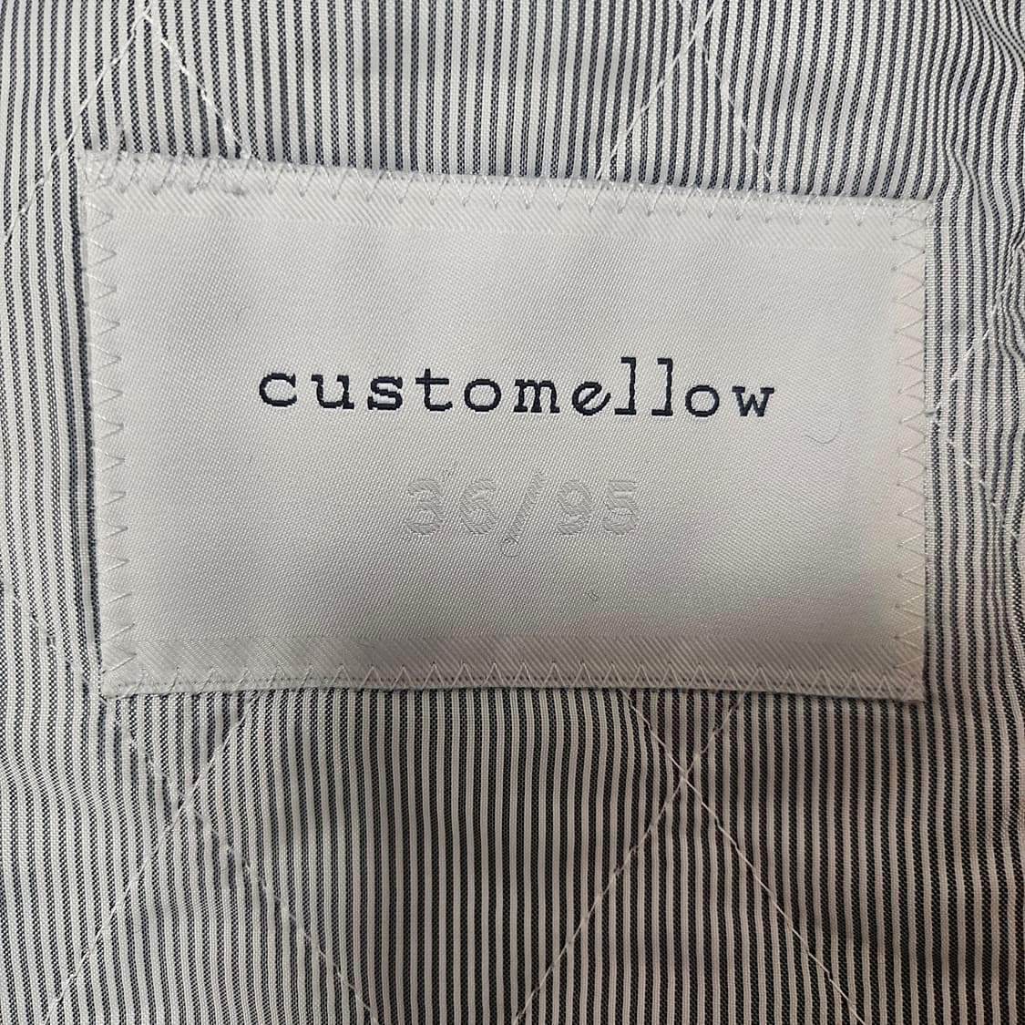 커스텀멜로우(customellow) 퍼카라 더블 코트 블랙 상품이미지5