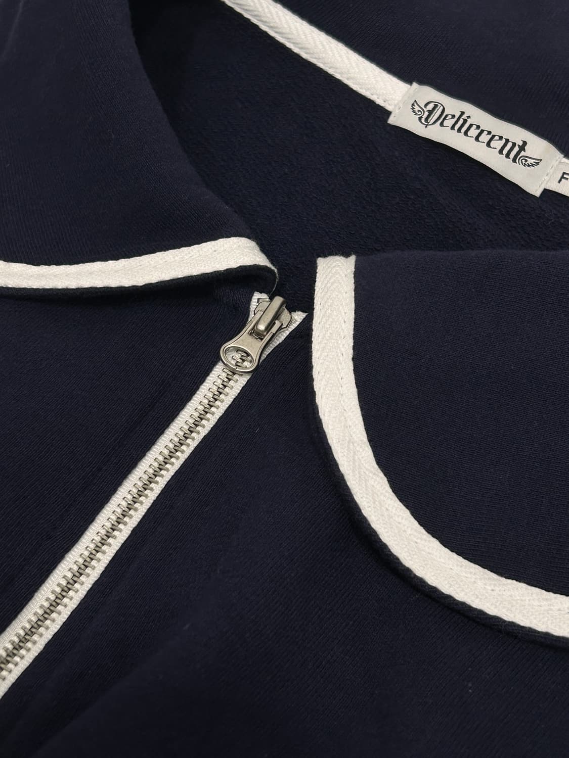 델리센트 세일러 카라 하프집업 맨투맨 F 상품이미지7