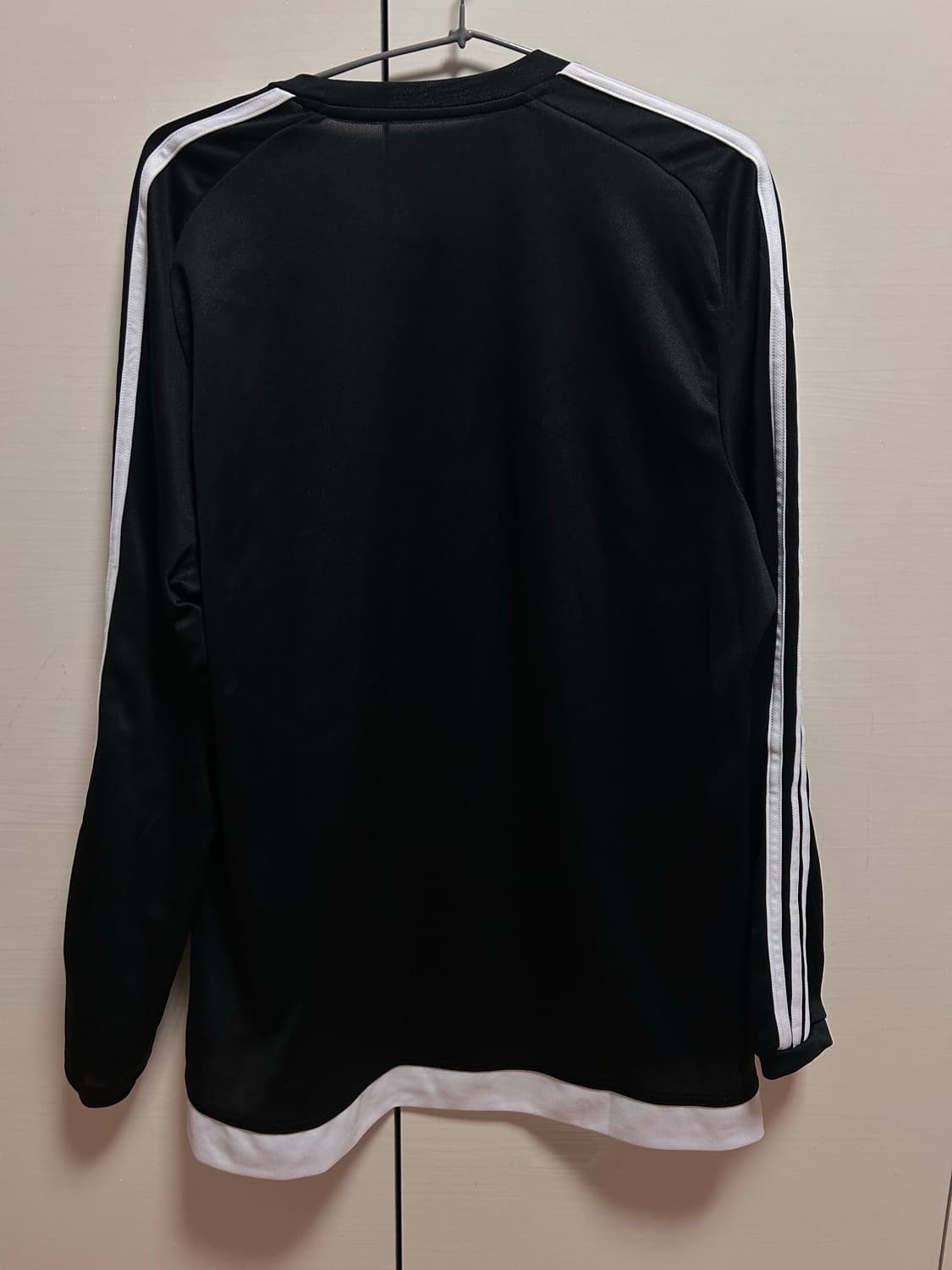 아디다스 삼선 긴팔 티셔츠 블랙 2XL 상품이미지3