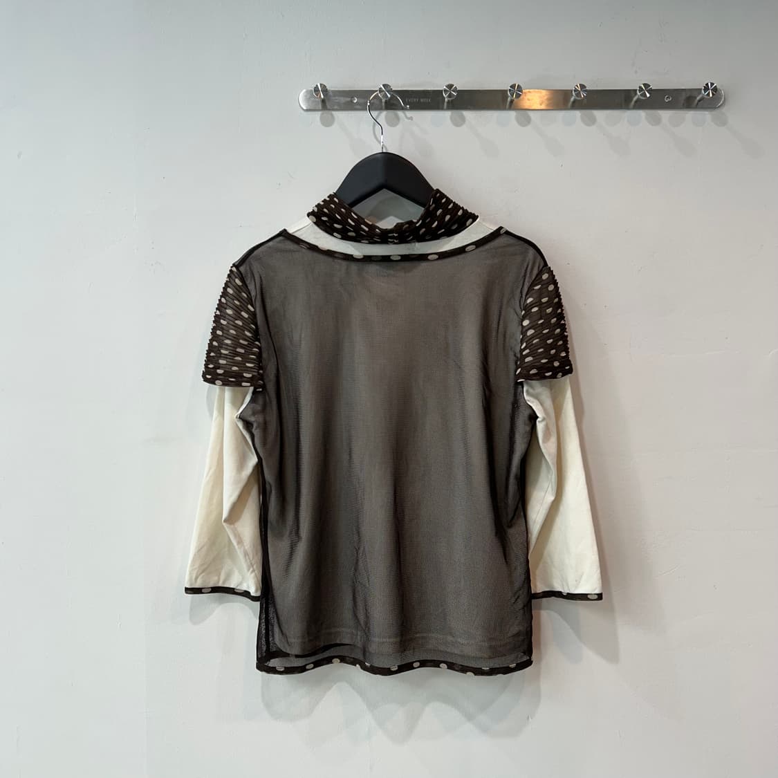 레이어드 플라워 도트 7부 탑 상품이미지5