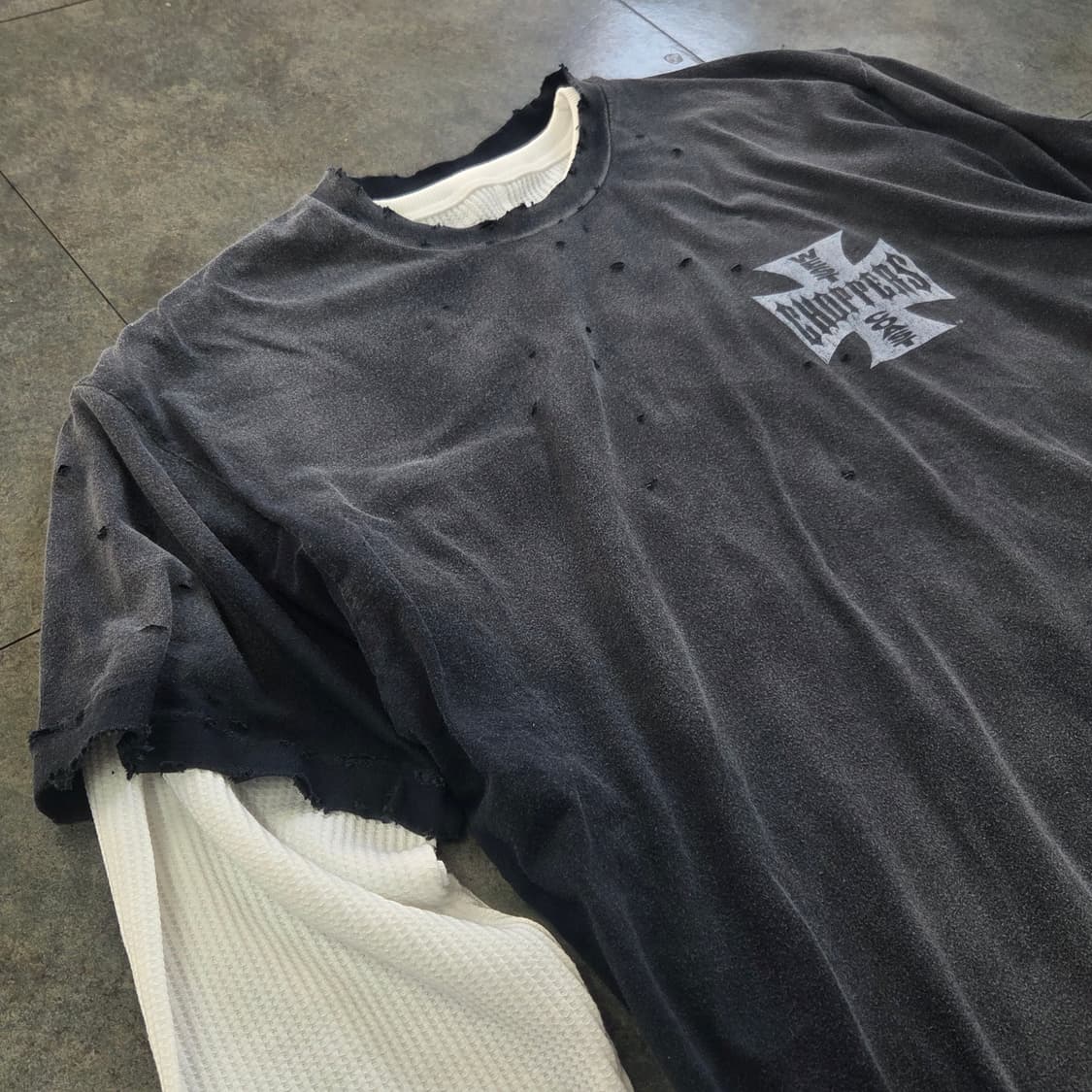 빈티지 긴팔 레이어드 티셔츠 상품이미지2