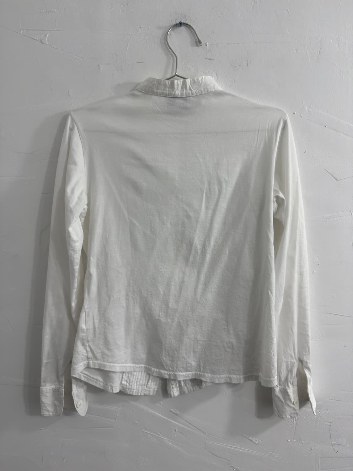 agnes b white pintuck blouse 상품이미지5