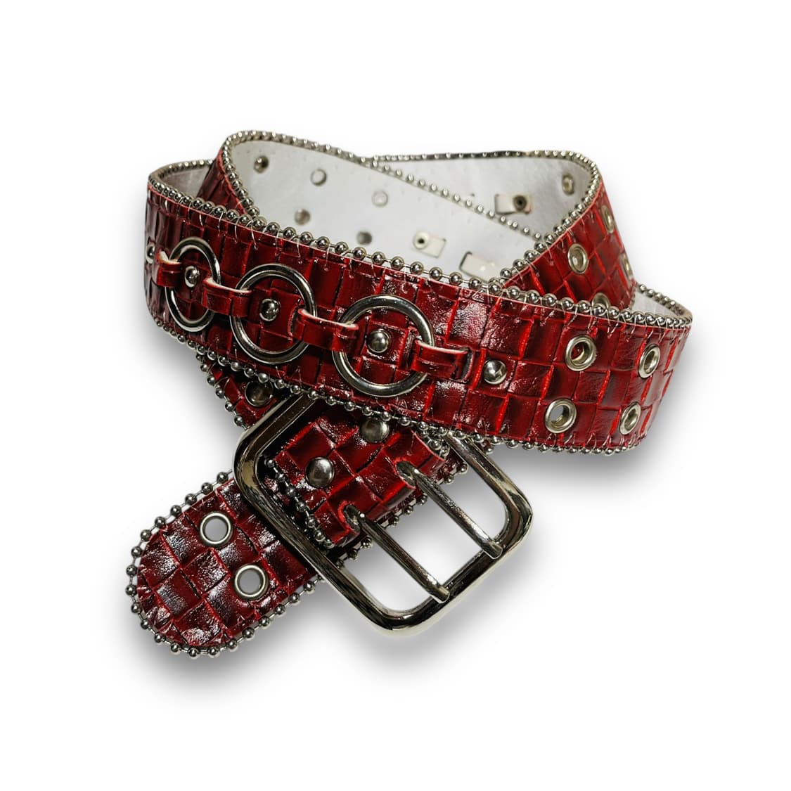 Rock chic Red O ring vintage belt 상품이미지2
