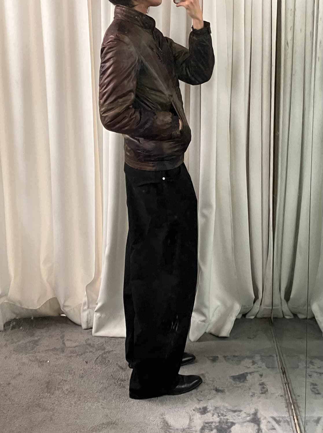 디젤 카모플라쥬 밀리터리 경량 패딩 자켓 S 상품이미지10