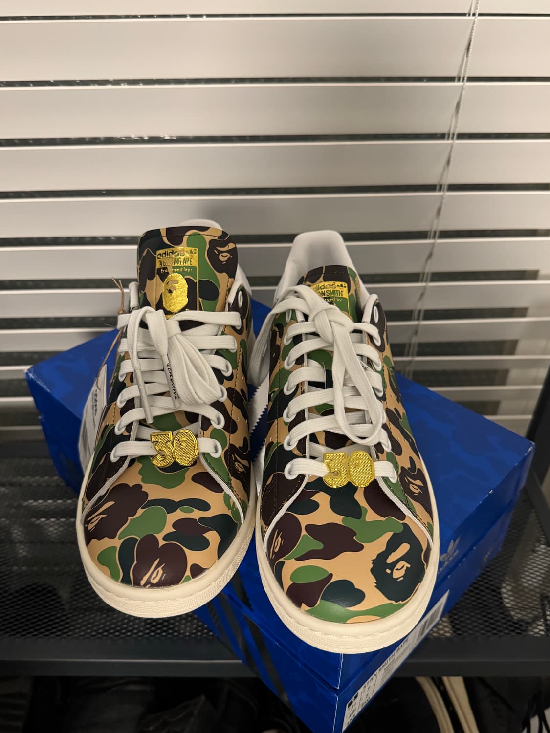 베이프x아디다스 스탠스미스 새상품 (250mm) 상품이미지2