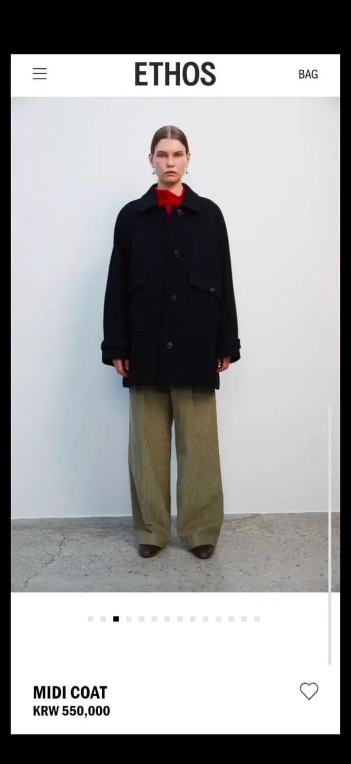 에토스 미디코트 블랙 상품이미지1