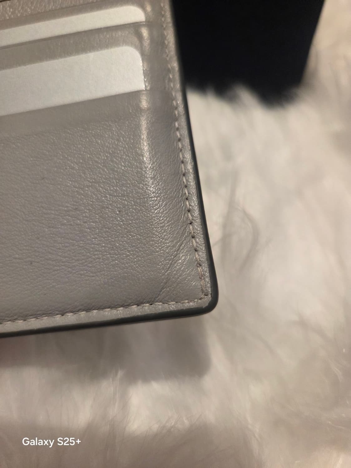 디올 CD 다이아몬드 캔버스 지갑 그레이 상품이미지9