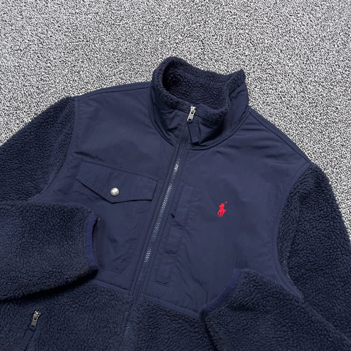 Name : 폴로 랄프로렌 시그니처로고 쉐르파 후리스 자켓 :)  상품이미지2