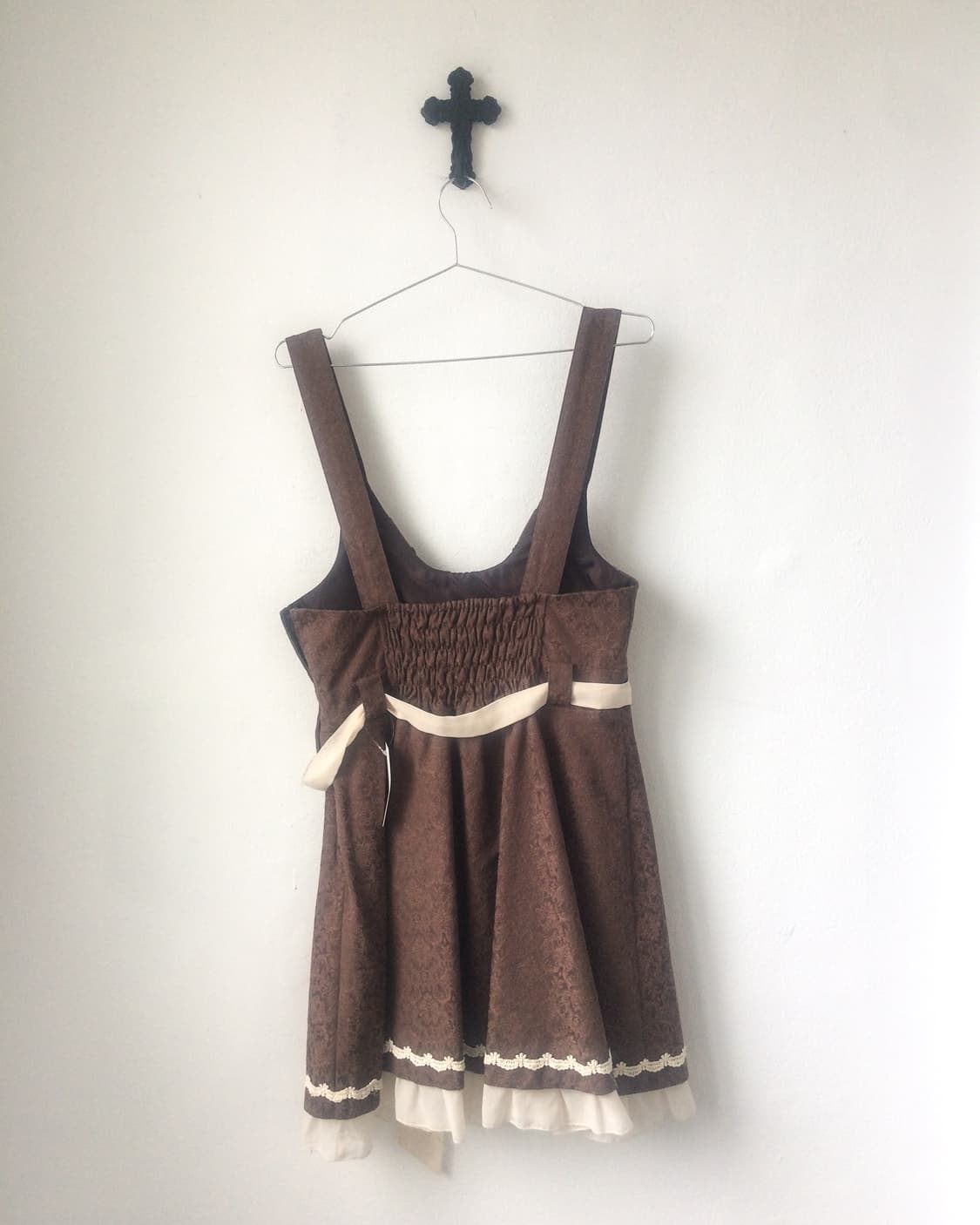 Ornament pattern suspender onepiece 상품이미지5