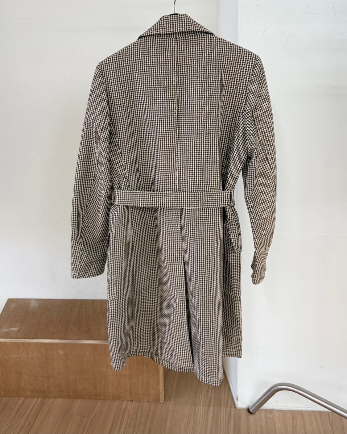 에스막스마라 하운드체크 벨티드 린넨 혼방 코트  상품이미지6