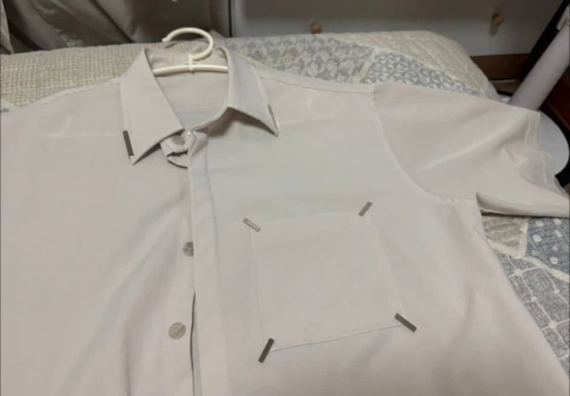 <거의 새것> [L] 에스에스와이 반팔 셔츠 베이지 상품이미지7