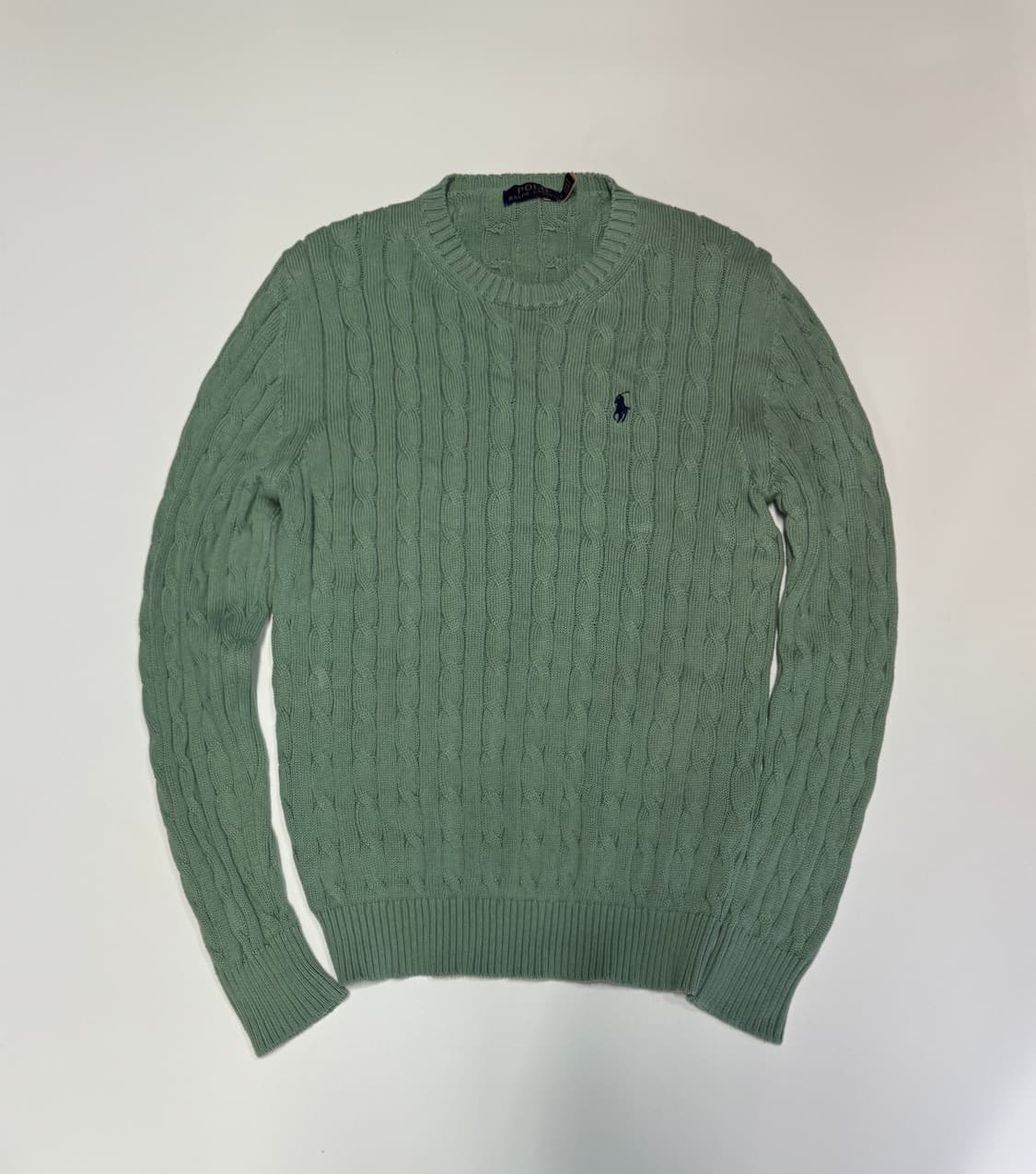 폴로 랄프로렌 민트 케이블 코튼 니트 L 상품이미지1
