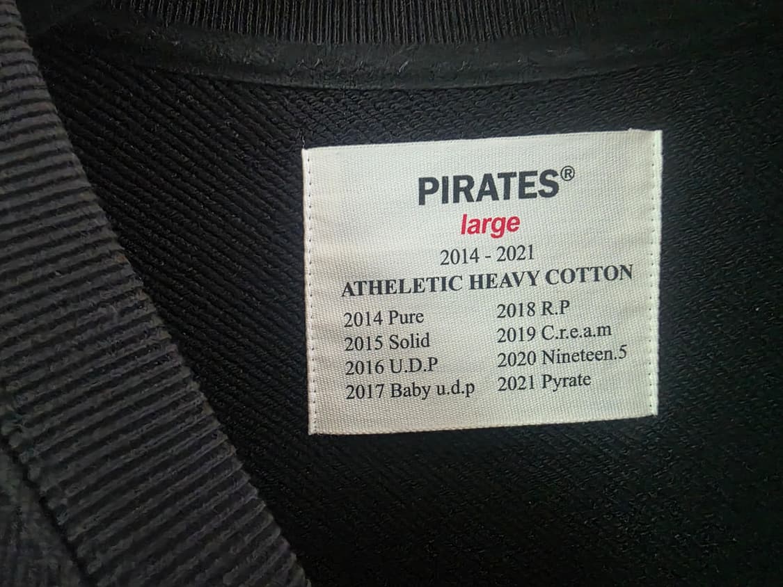 로맨틱파이어리츠 오버핏 맨투맨 블랙 L 상품이미지5