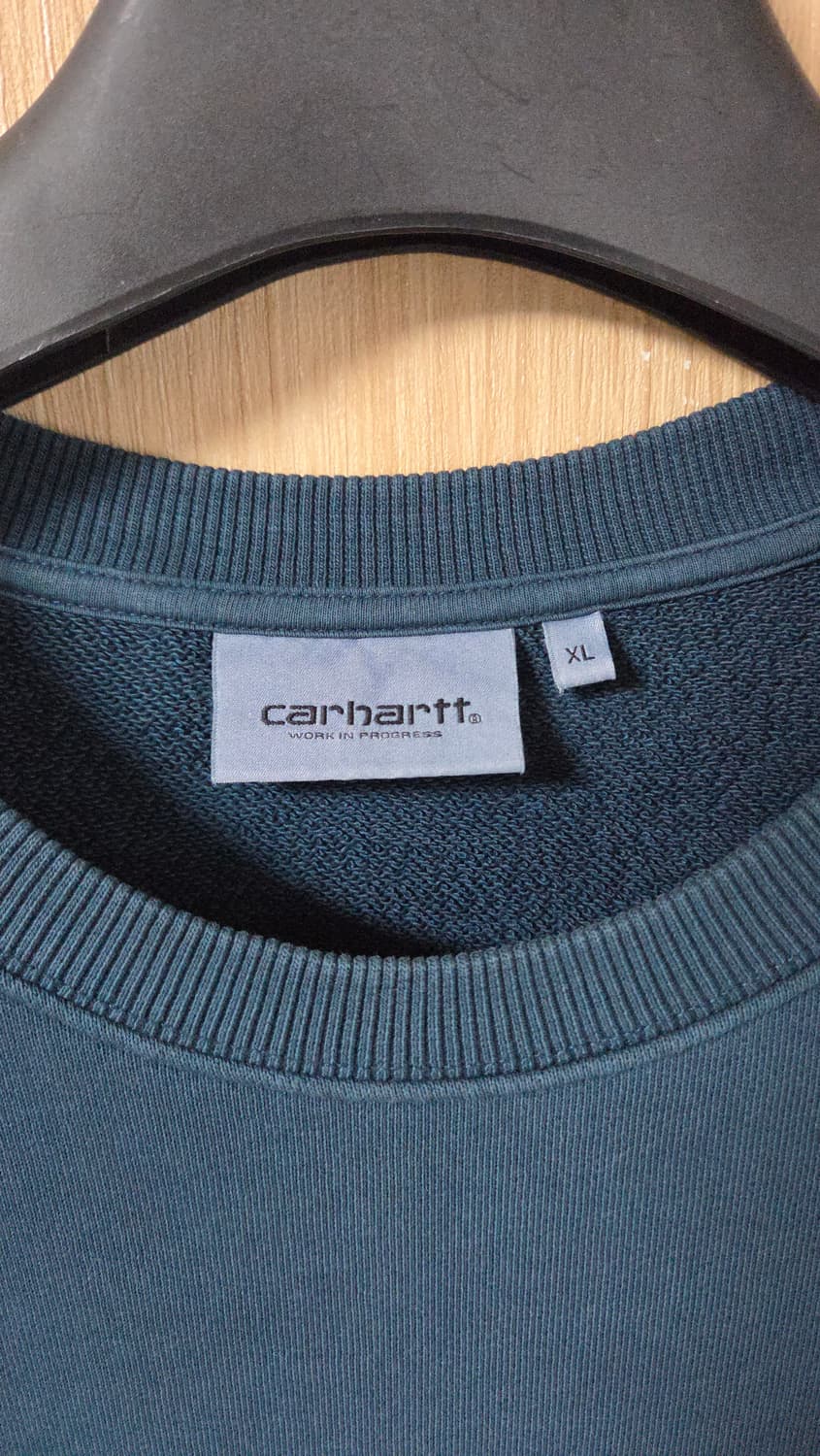 (착샷) 칼하트 WIP 맨투맨 피그먼트 스웻 티셔츠 상품이미지4