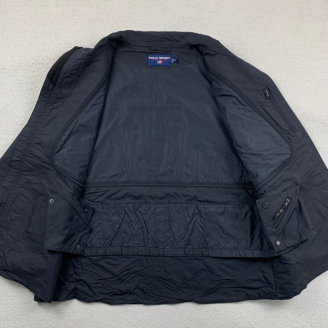 폴로 스포츠 자수로고 나일론쉘 파카 블랙  상품이미지7