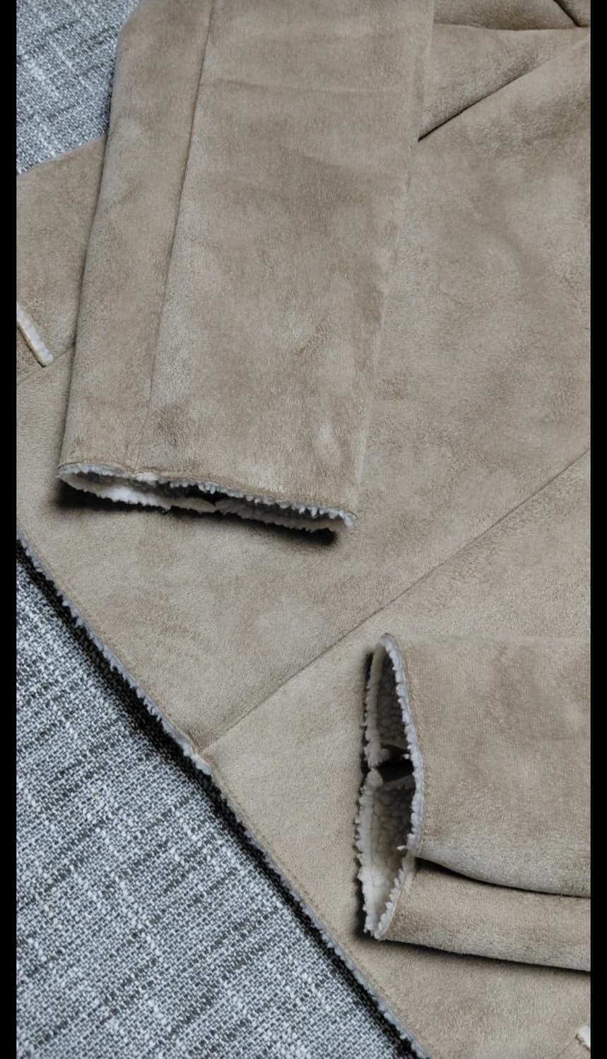 일본 GU 여성 무스탕 자켓 L 상품이미지6