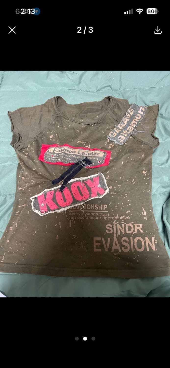 빈티지 그런지 반팔 상품이미지2