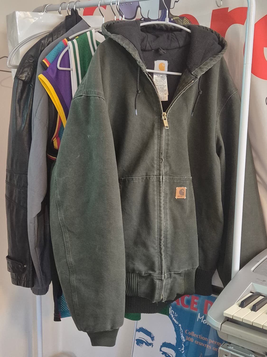 칼하트 액티브 자켓 J130 moss 모스 그린 XL 상품이미지5