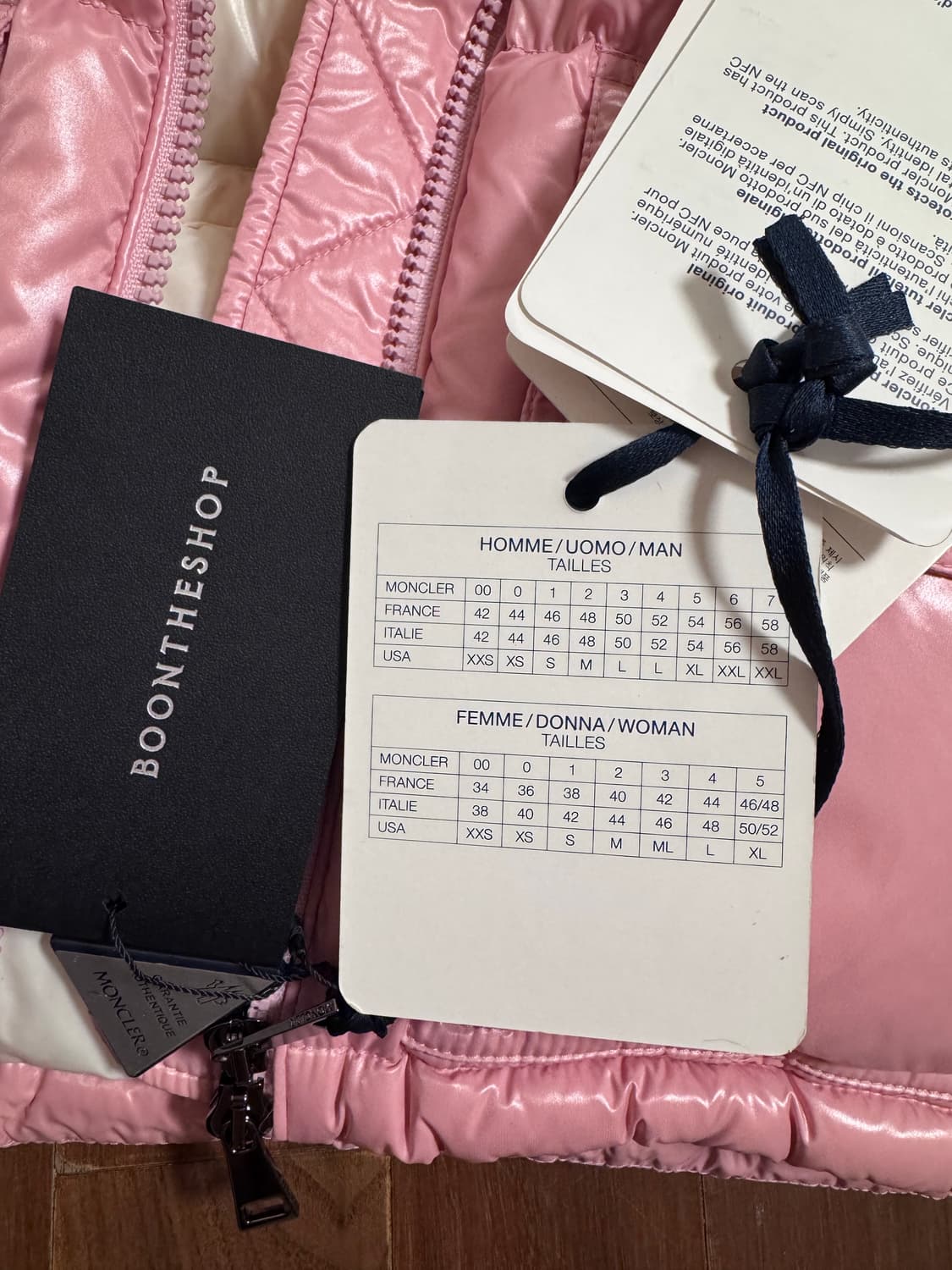 몽클레어 Abbaye 핑크 패딩 새상품 상품이미지5