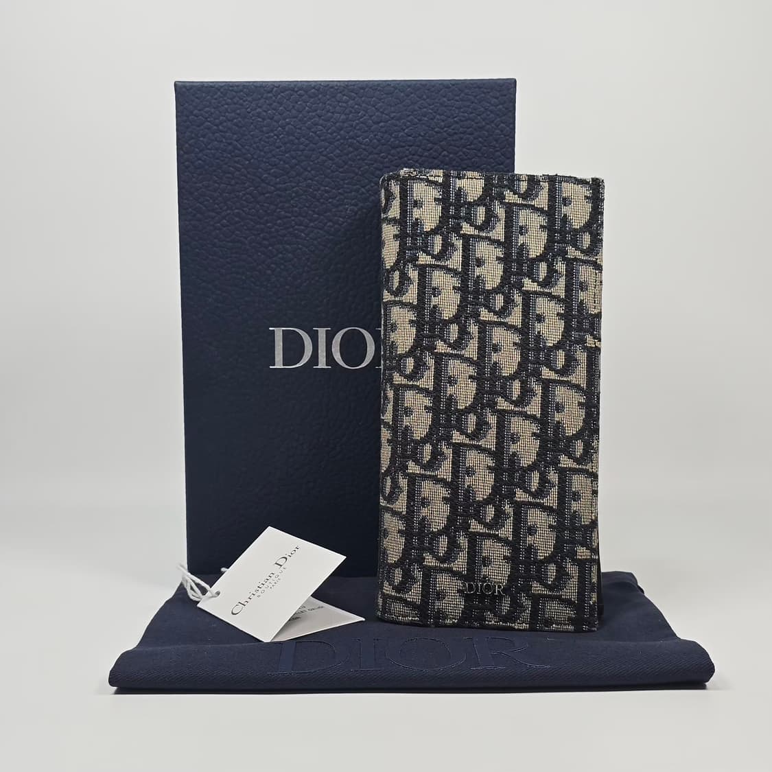 디올 오블리크 자카드 버티컬 장지갑 상품이미지1