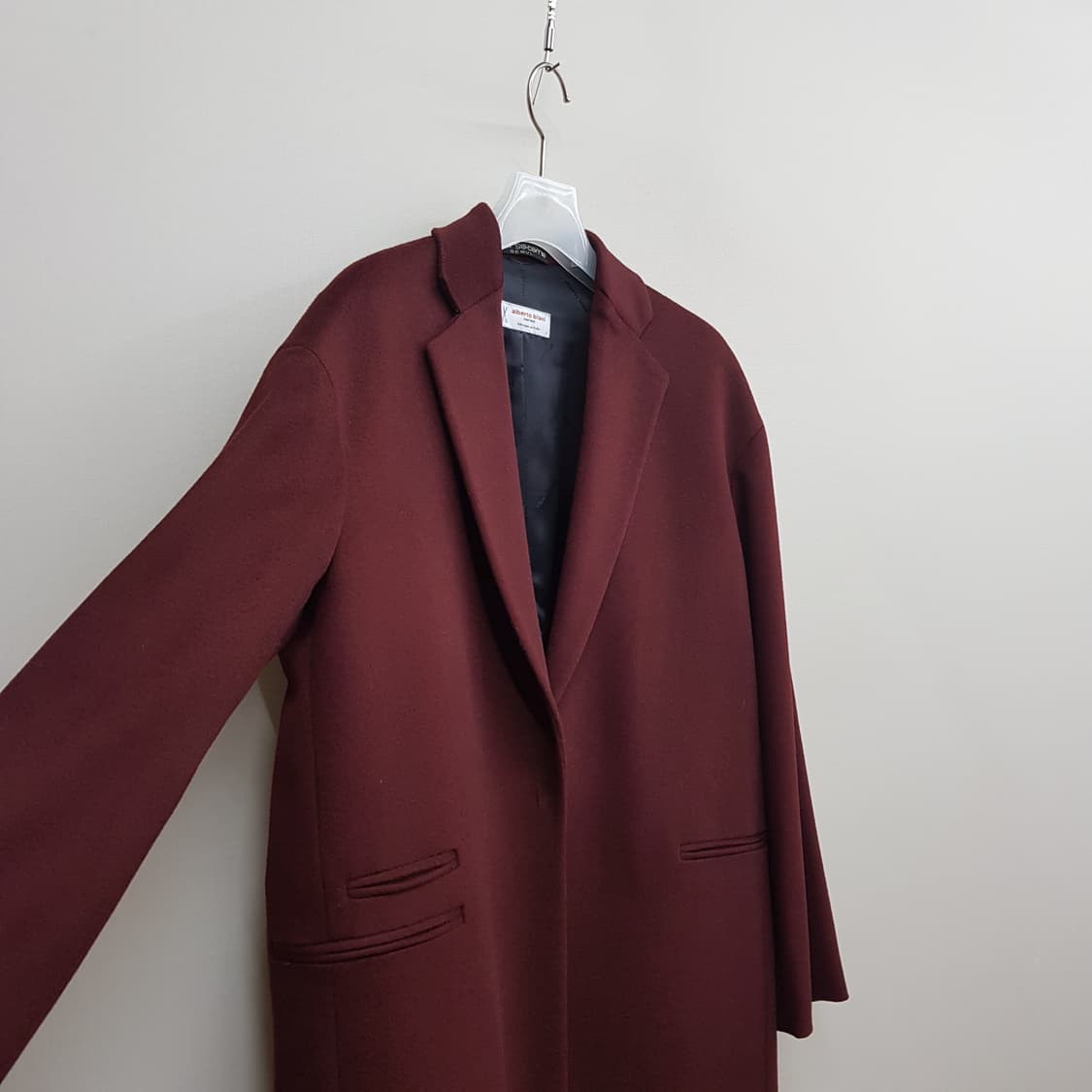 알베르토 비아니 로로피아나 울소재 싱글 코트 38사이즈 상품이미지3