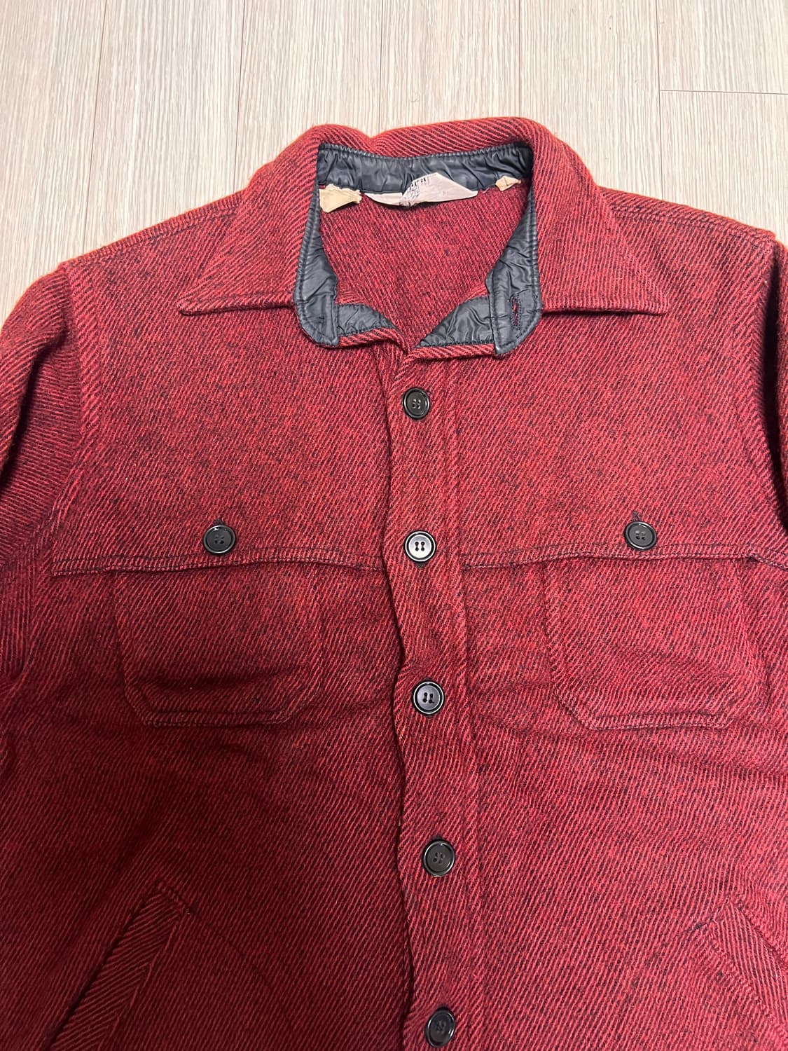 울리치 버건디 울 자켓 L 상품이미지2