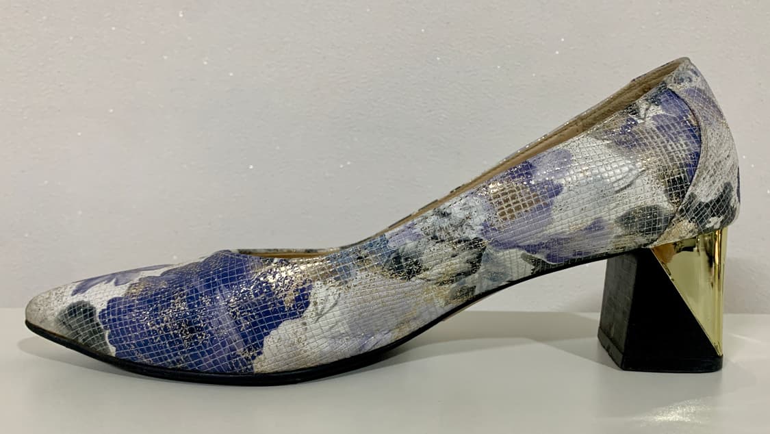 탠디 Tandy 꽃무늬 플라워 패턴 미들 힐 펌프스 여성 구두 235 상품이미지6