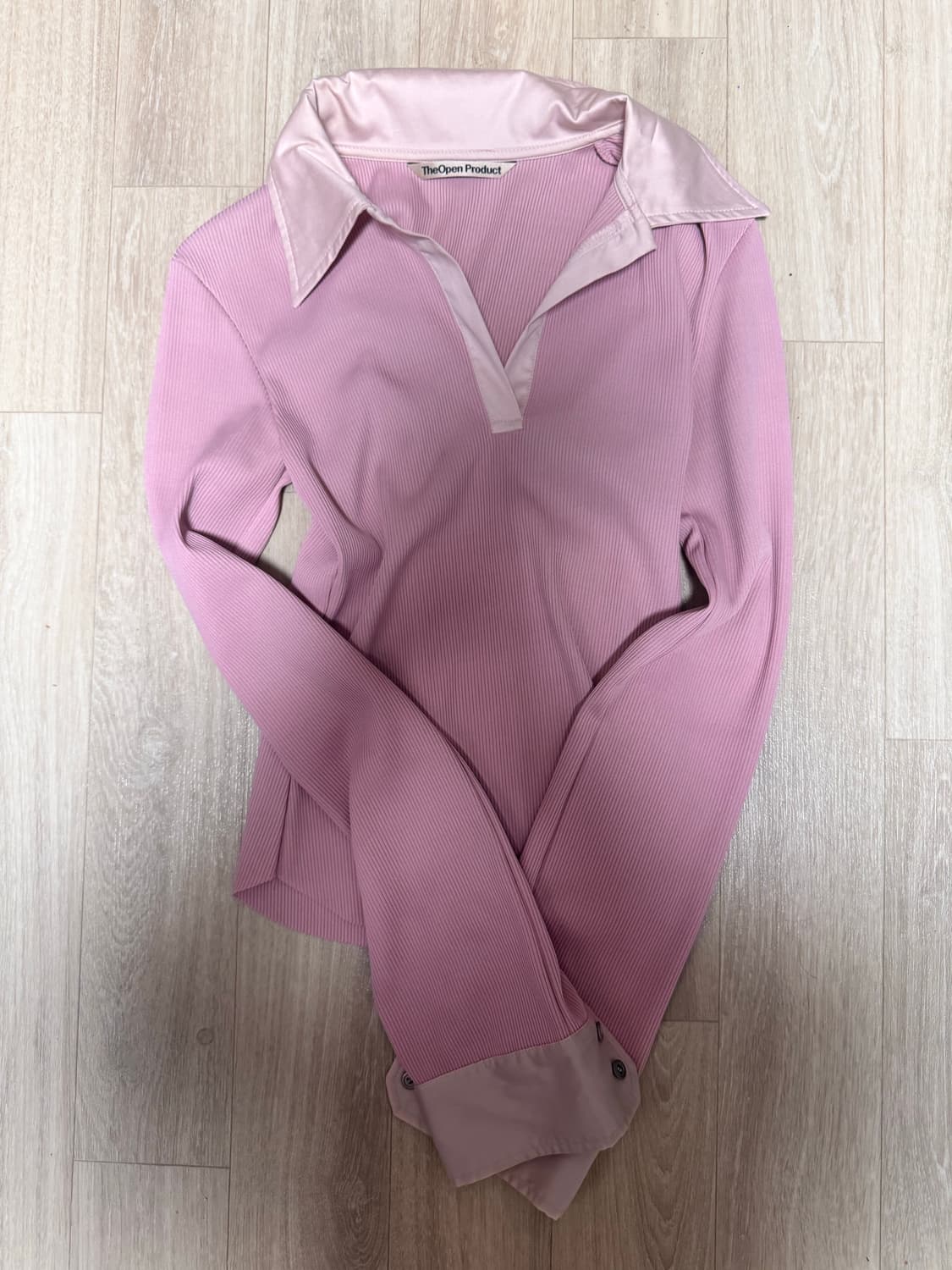 더오픈프로덕트 핑크 셔츠 상품이미지1