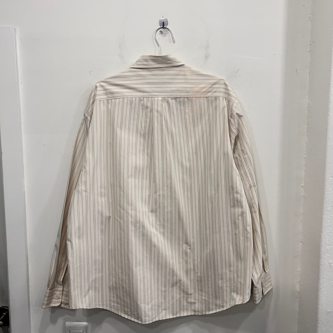 커버낫 멀티 스트라이프 오버핏 포켓 셔츠 상품이미지5