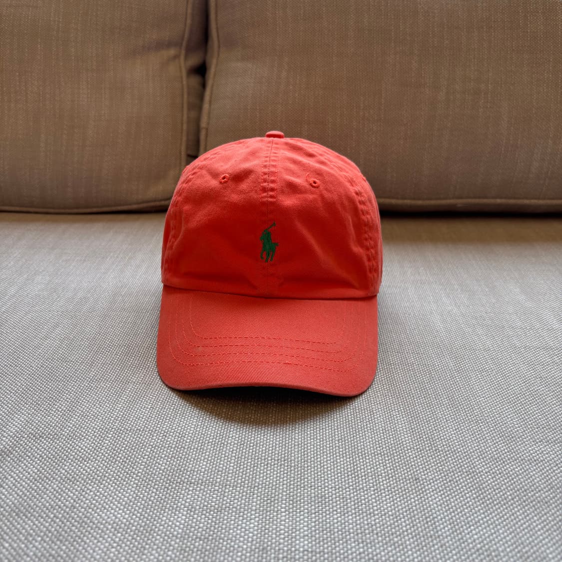 폴로 랄프로렌 볼캡 오렌지 모자 상품이미지2