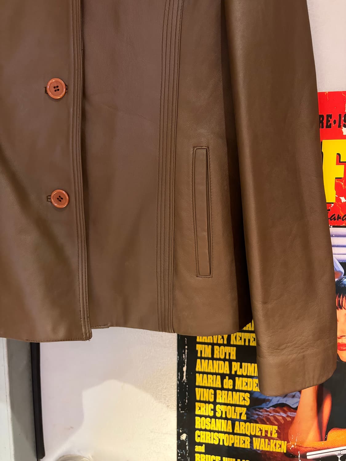 Razzio 양가죽 레더 셔츠자켓 상품이미지3