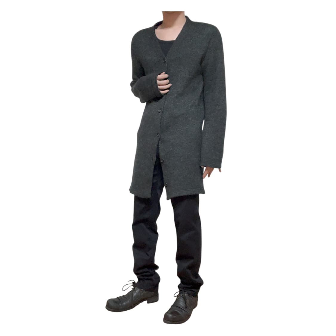 꼼데가르송 옴므플러스 니트 롱가디건  상품이미지5