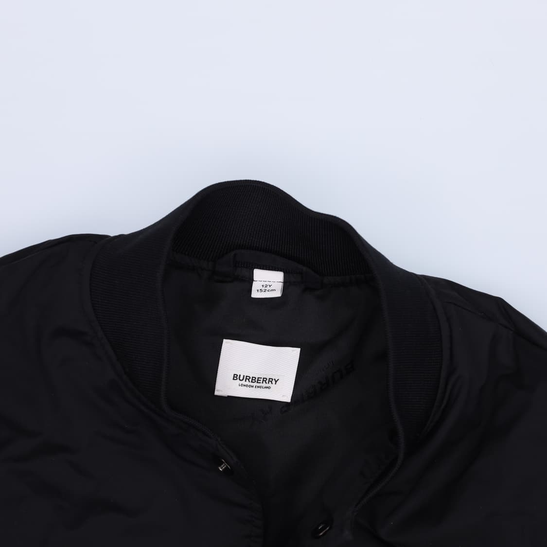 [12Y/152CM] 버버리 키즈여성 블랙 봄버자켓 0119H2 상품이미지4