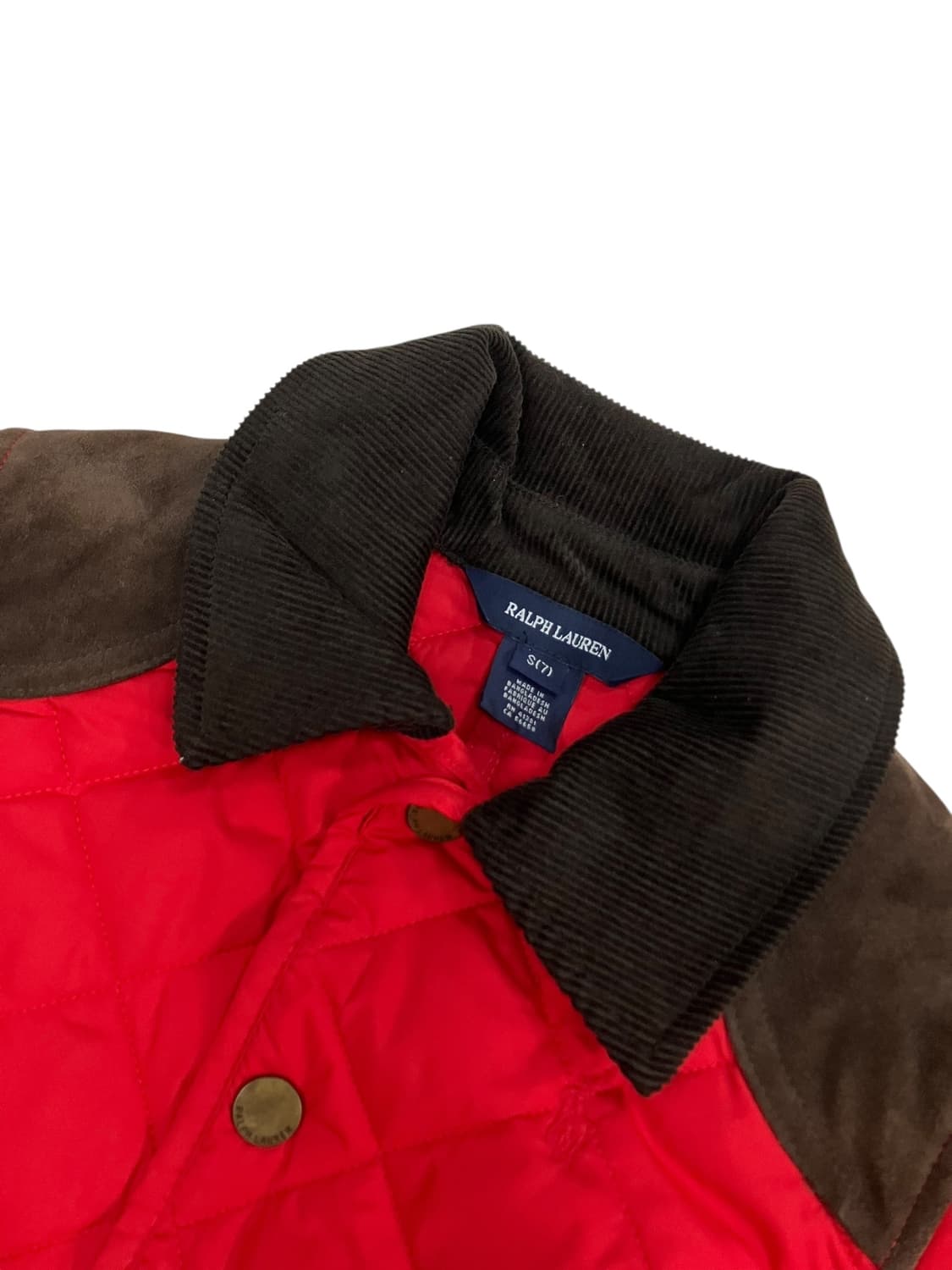 랄프로렌 키즈 레드 퀄팅 자켓 S(7) 상품이미지2