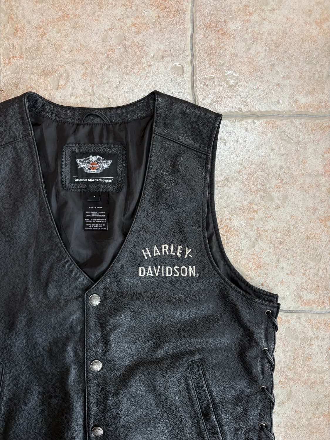[M] Harley-Davidson leather vest 상품이미지2