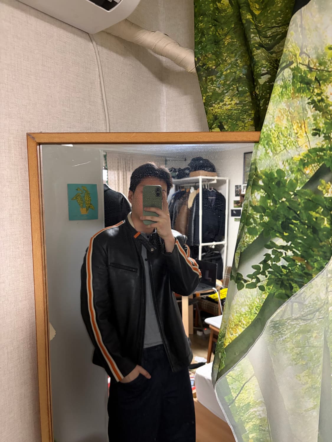 105) 램스킨 양가죽 레이서 가죽자켓 상품이미지2