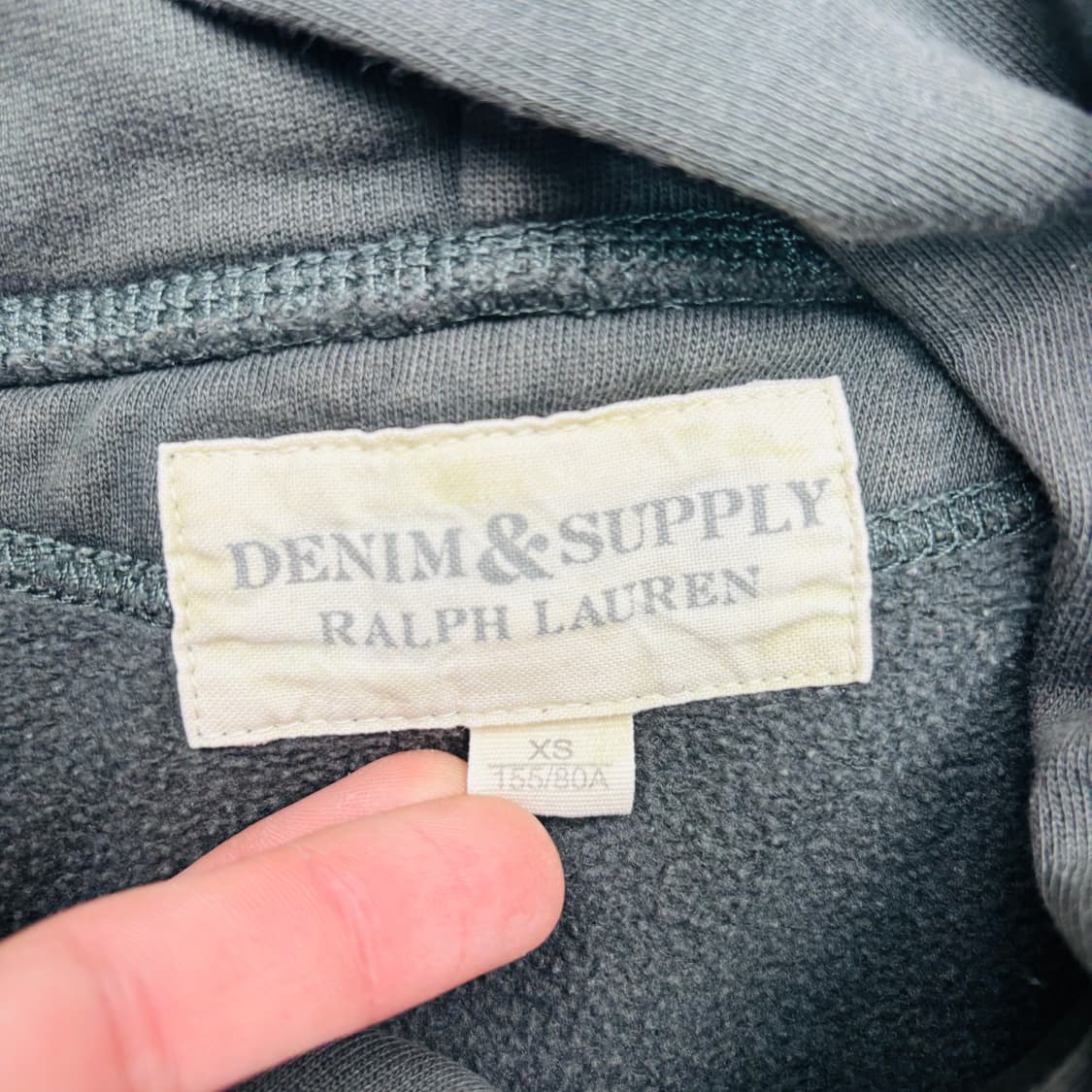 데님앤서플라이 차콜 성조기 후드티 XS 상품이미지7