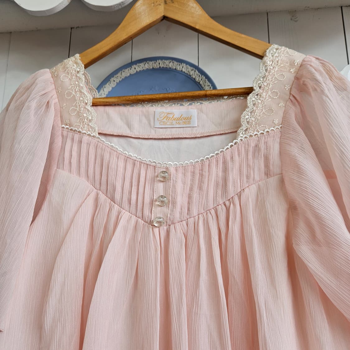 0327베이비핑크 쉬폰 튜닉원피스형 블라우스 상품이미지2