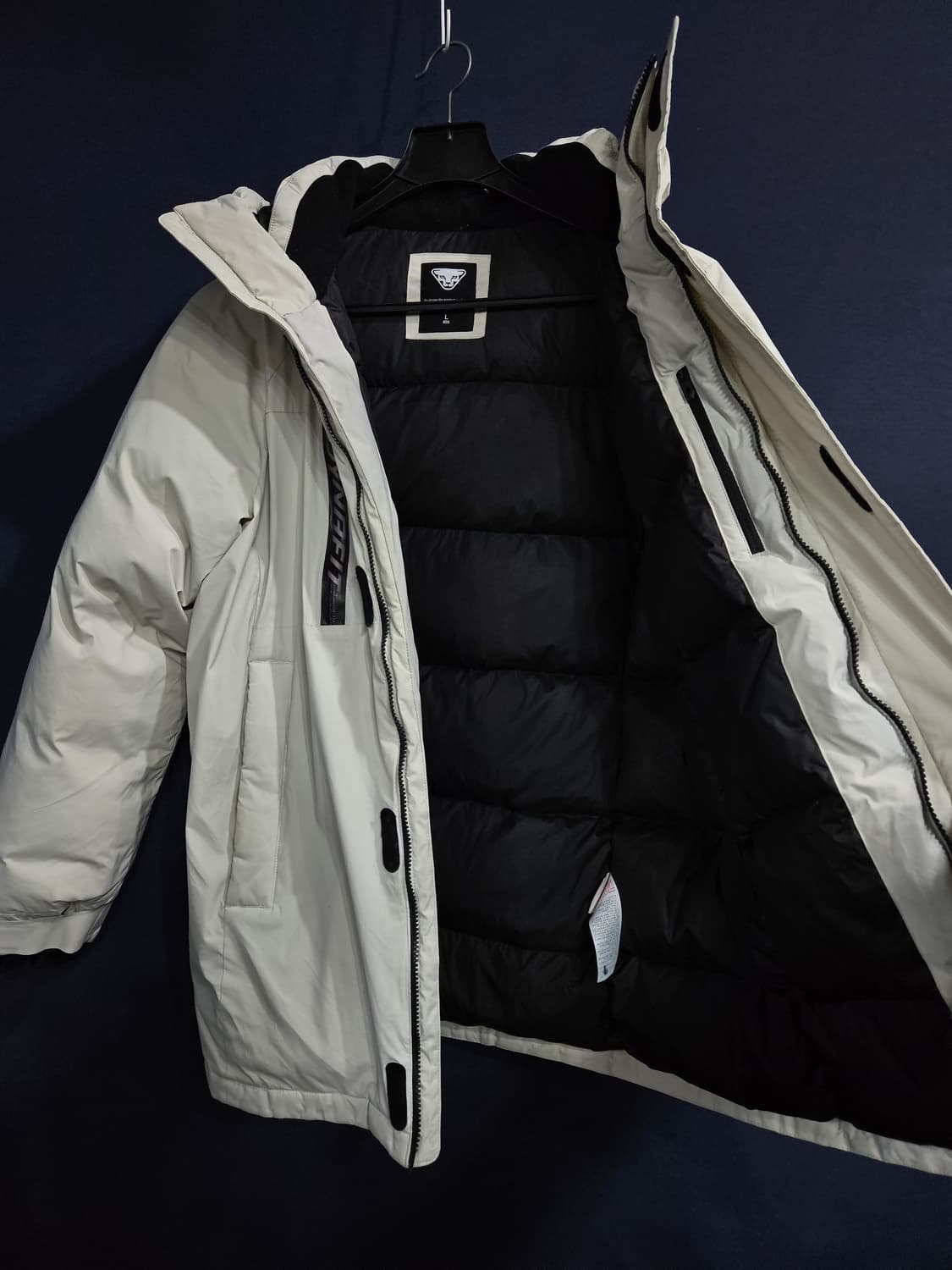 다이나핏 아이보리컬러 남성 100 덕다운 하프패딩  상품이미지8