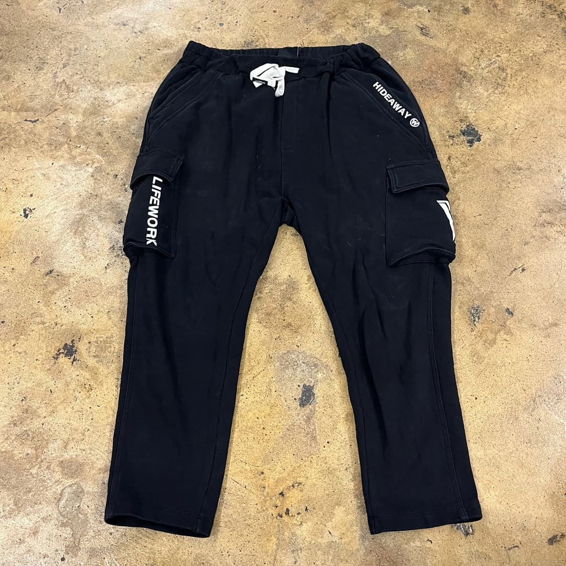 [정품/L] 라이프워크 블랙 카고 조거팬츠 b19 상품이미지2