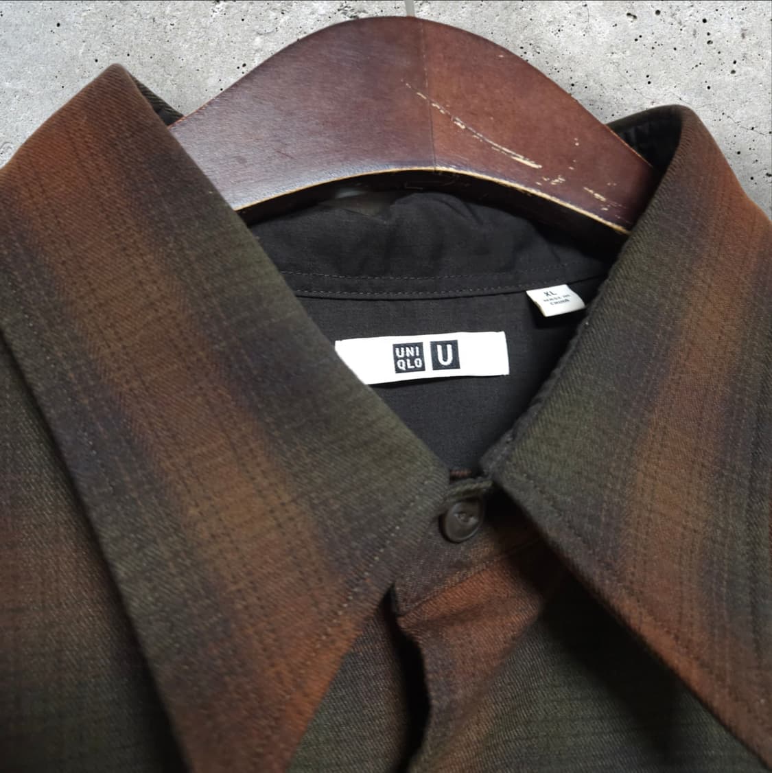 유니클로 헤비플란넬 오버사이즈 체크 셔츠 (105/XL) 상품이미지3