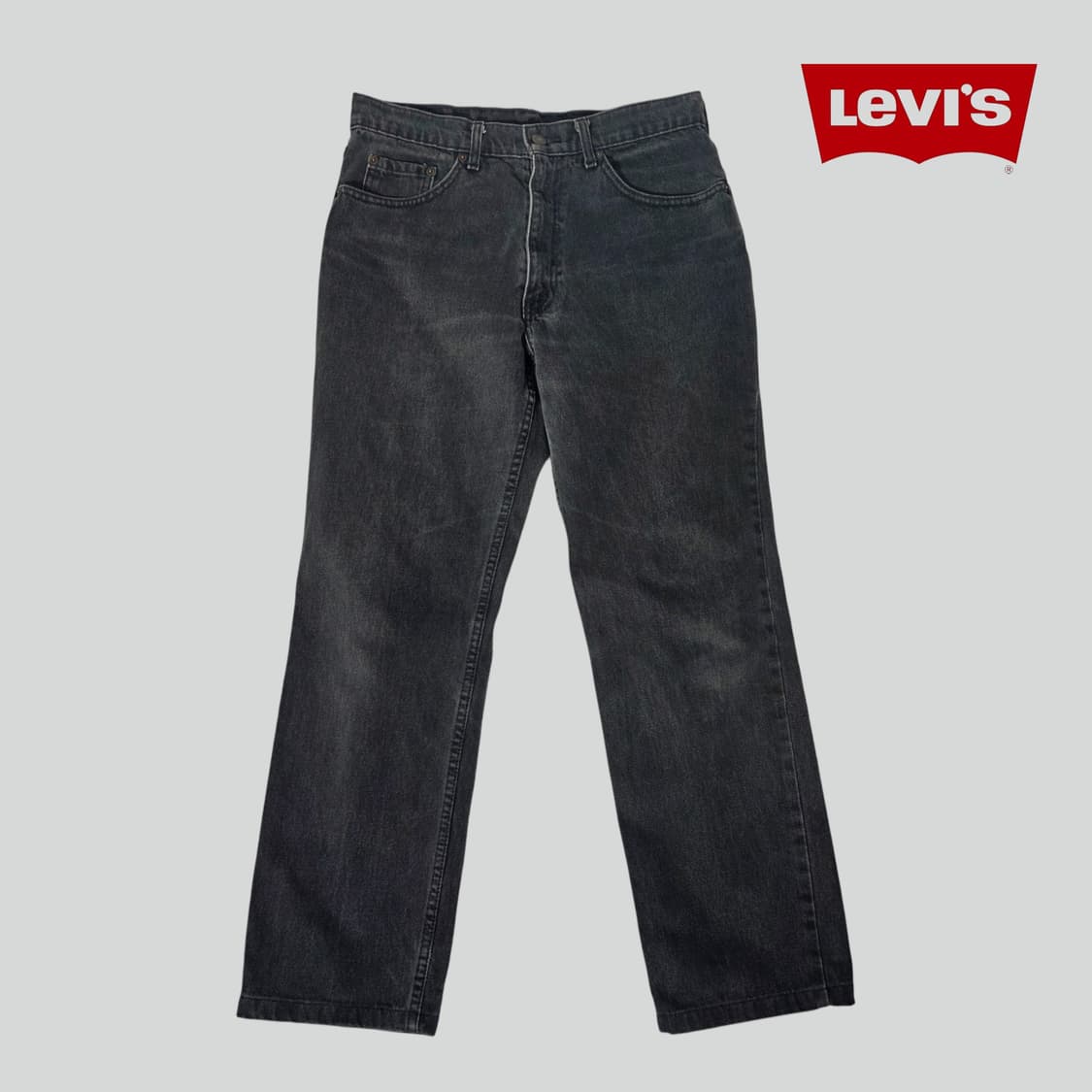 [W84L84]리바이스 506 블랙 데님 팬츠 상품이미지1