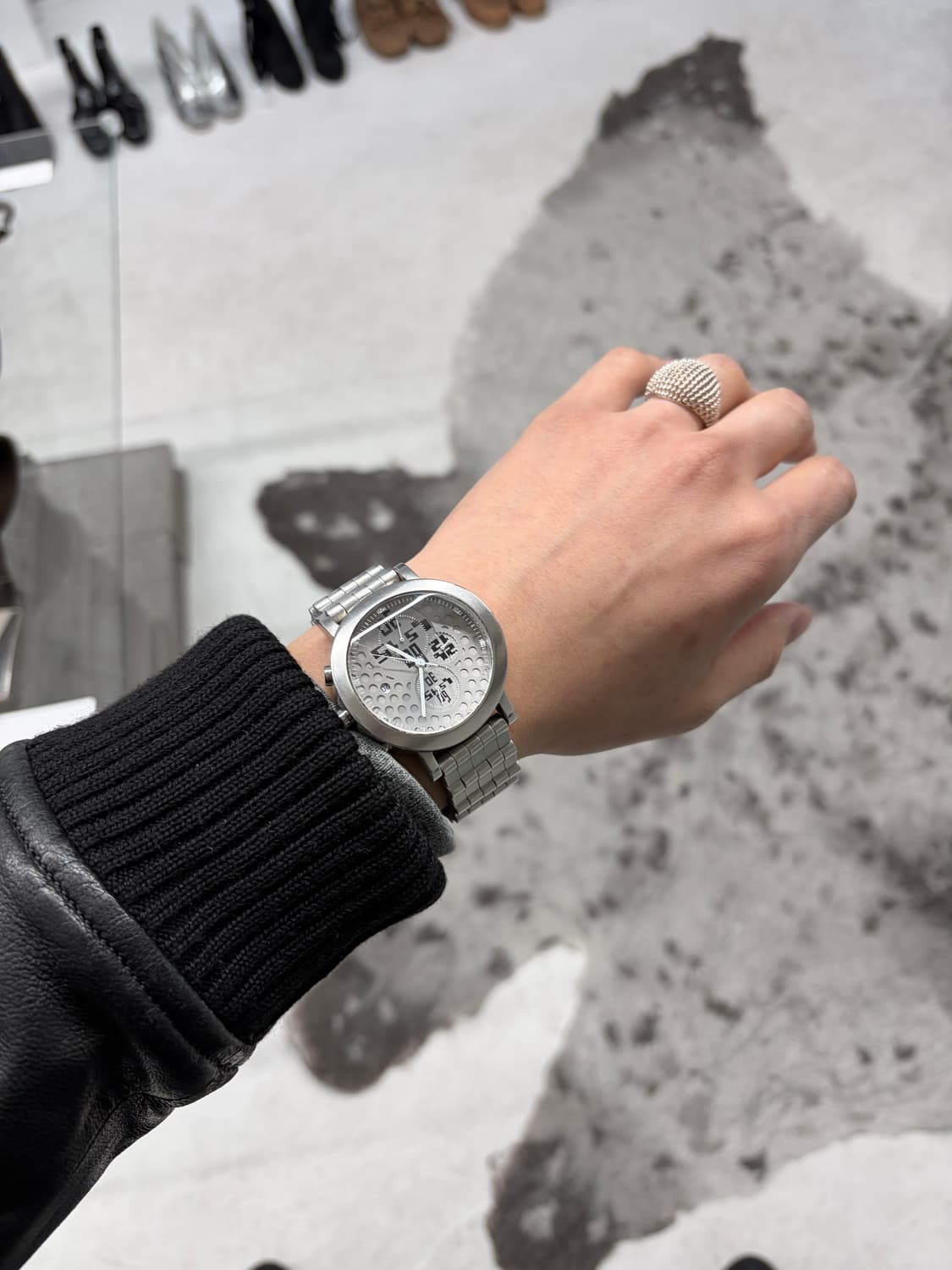 1990’s 장폴고티에 메탈 실버 시계 상품이미지6