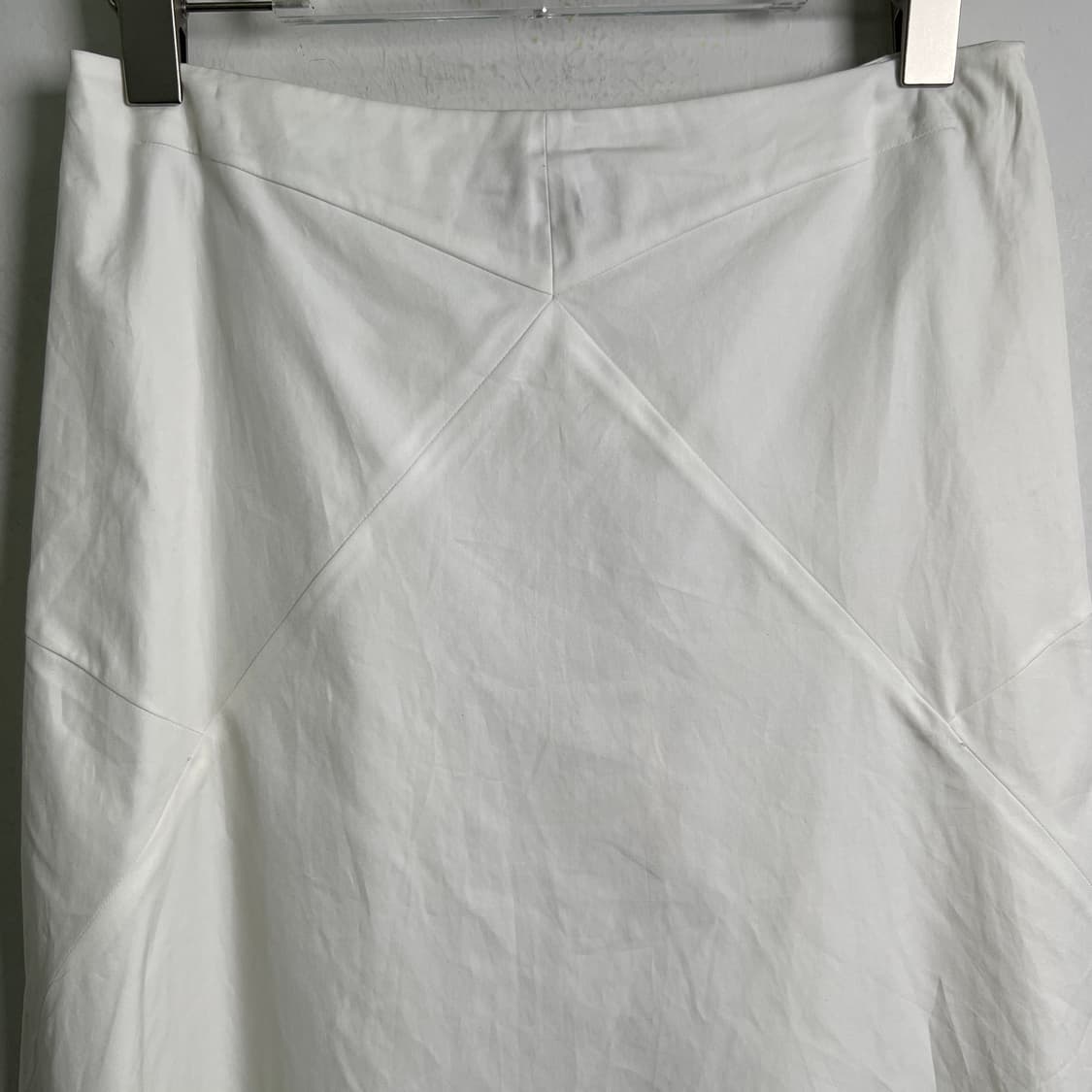 Jilsander 질샌더 화이트 코튼 미디 스커트 34 상품이미지4